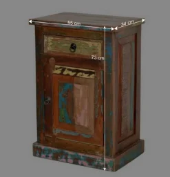 Wohnen Flurkommoden|Shabby Chic Möbel*Bad Kommode Jamaica in Bunt