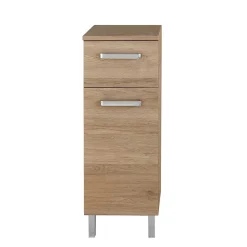 Wohnen Glasmöbel*Bad Kompletteinrichtung in Holzoptik - Lemi (vierteilig)