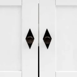 Wohnen Waschtisch|Waschbeckenunterschränke*Bad Landhaus Unterbeckenschrank in Weiß - Satumare