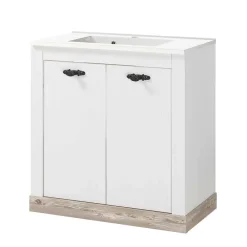 Wohnen Badezimmer Komplett*Bad Landhausmöbel Set - Doules (fünfteilig)