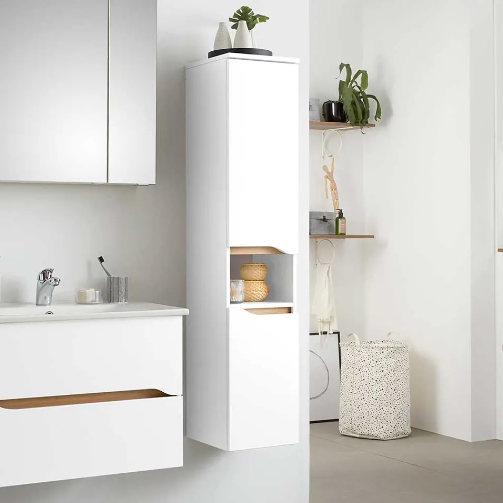 Wohnen Badschränke*Bad Midi-Schrank 141 cm hoch - Zenata