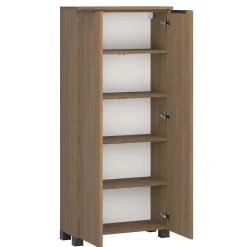 Wohnen Badschränke*Bad Midi-Schrank in Eiche Dunkel Optik - Ucaida