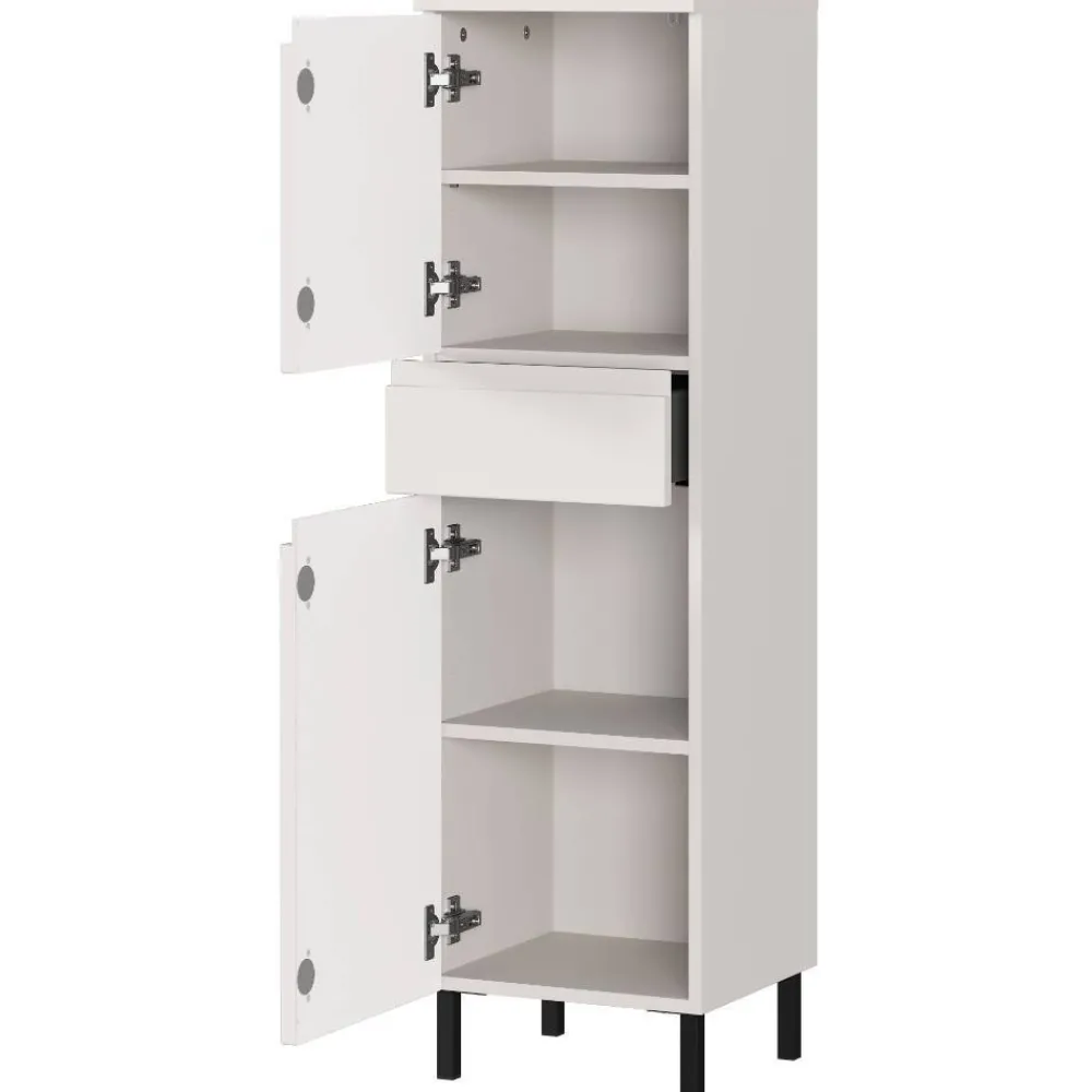 Wohnen Bad Midischrank in Hellgrau - Dadra