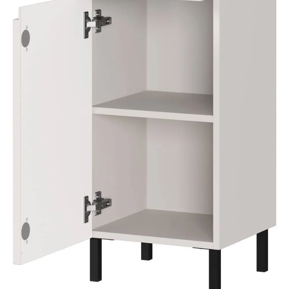 Wohnen Bad Midischrank in Hellgrau - Dadra