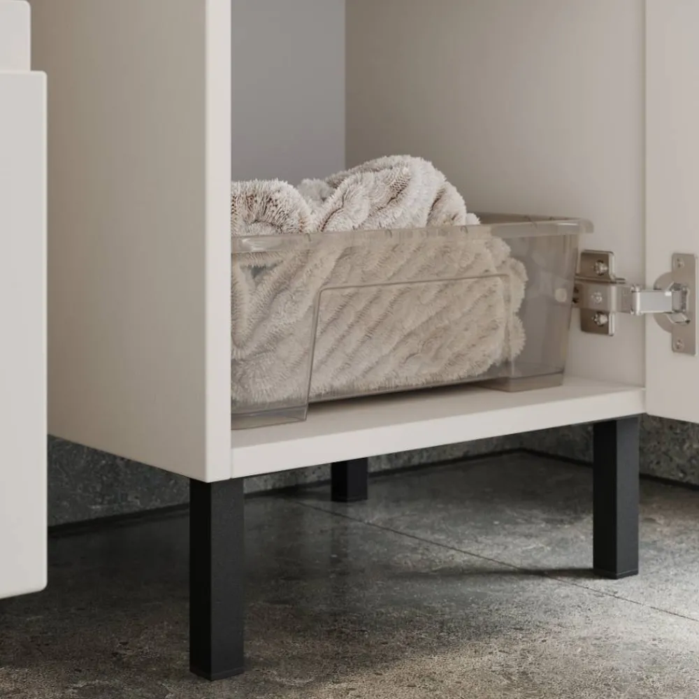 Wohnen Bad Midischrank in Hellgrau - Dadra