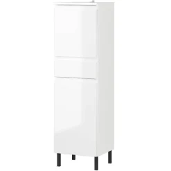 Wohnen Schränke|Badschränke*Bad Midischrank in Weiß Hochglanz - Loeesa