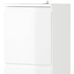 Wohnen Schränke|Badschränke*Bad Midischrank in Weiß Hochglanz - Loeesa