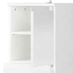 Wohnen Schränke|Badschränke*Bad Midischrank in Weiß Hochglanz - Loeesa