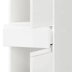 Wohnen Schränke|Badschränke*Bad Midischrank in Weiß Hochglanz - Loeesa