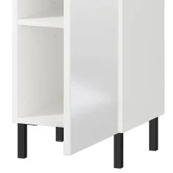 Wohnen Schränke|Badschränke*Bad Midischrank in Weiß Hochglanz - Loeesa