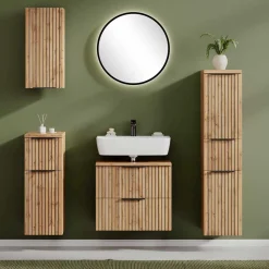 Wohnen Badschränke*Bad Midi-Schrank mit Schublade - Crystoga