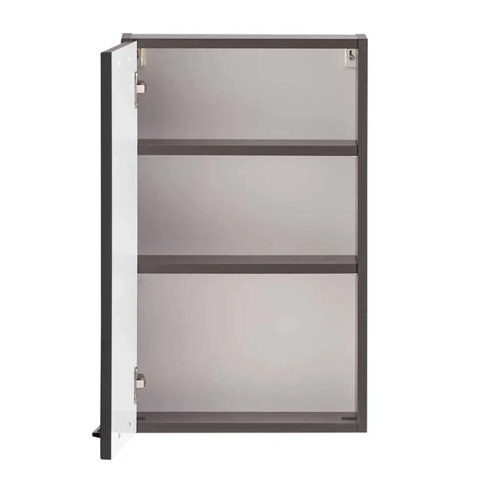 Wohnen Badschränke*Bad Oberschrank in Dunkelgrau - Novelya