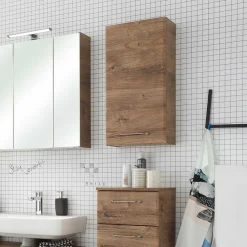 Wohnen Bad Oberschrank in Eiche Dunkel - Miss X