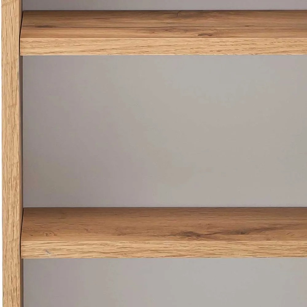 Wohnen Badschränke*Bad Oberschrank in Hellgrau und Wildeiche - Trioto