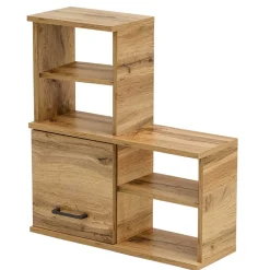 Wohnen Bad Oberschrank mit Tür & 4 Fächern - Jessmi