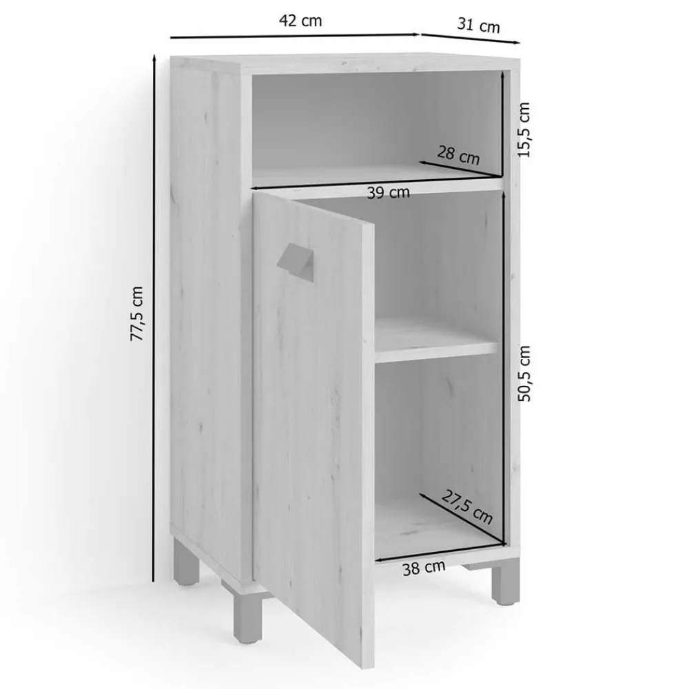 Wohnen Badschränke*Bad Schrank in Wildeiche Optik - Eleore