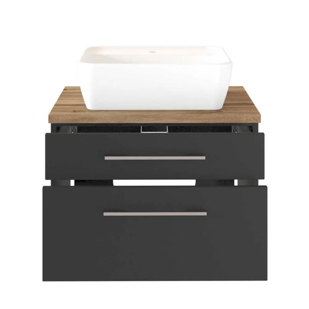 Wohnen Bad Schubladen-Schrank mit Aufsatzbecken - Estregos