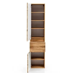 Wohnen Badschränke|Schränke*Bad Seitenschrank in Holz Optik Wildeiche - Iliam