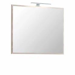 Wohnen Spiegel|Flurspiegel*Bad Spiegel mit Buche Dekor Rahmen Blanca & optionalem LED Licht