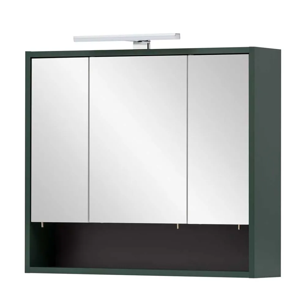 Wohnen Bad Spiegelschrank in Dunkelgrün - Aqua