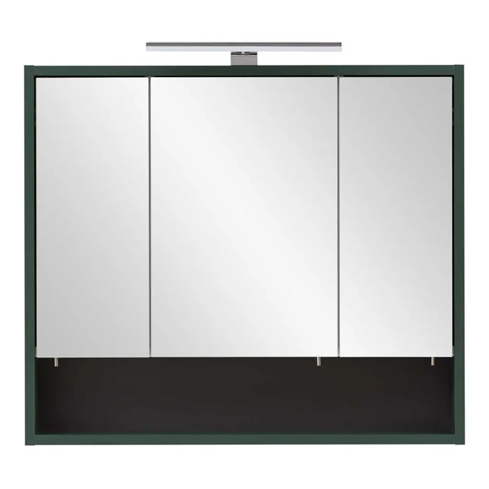 Wohnen Bad Spiegelschrank in Dunkelgrün - Aqua