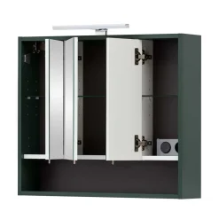 Wohnen Bad Spiegelschrank in Dunkelgrün - Aqua