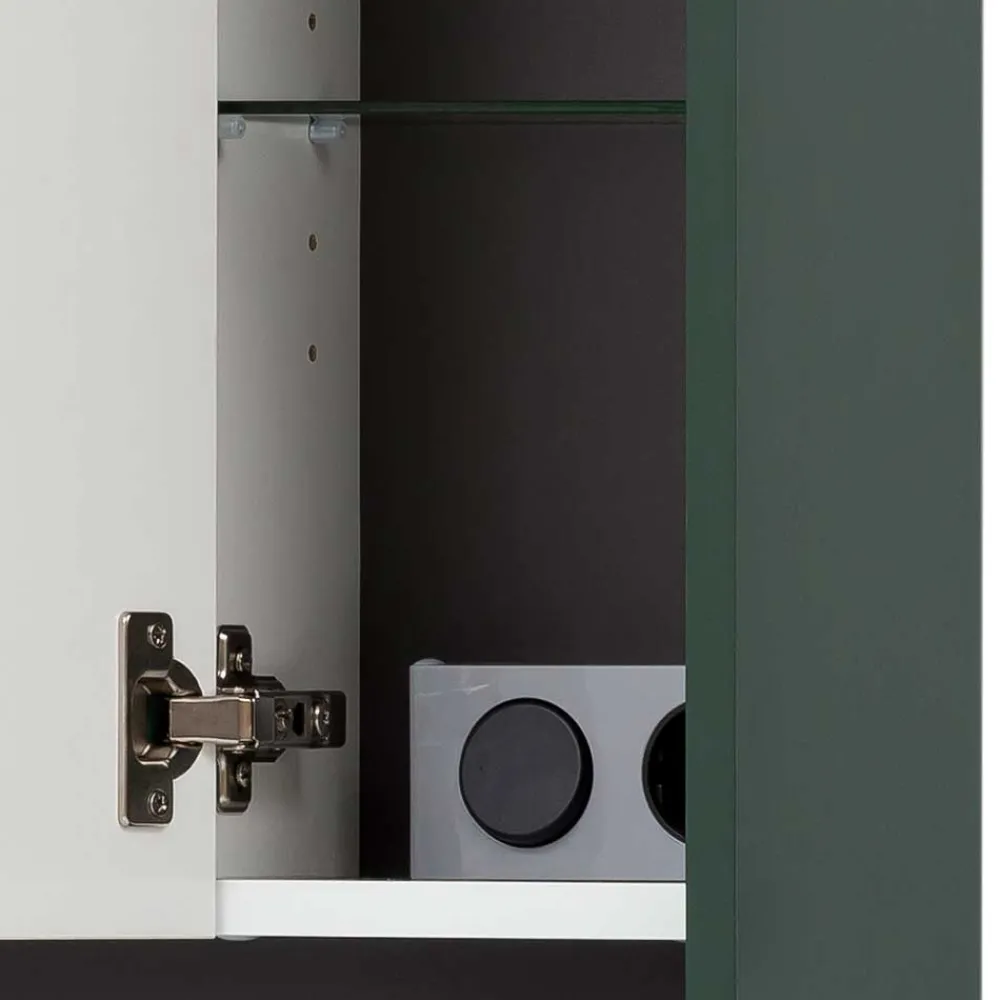 Wohnen Bad Spiegelschrank in Dunkelgrün - Aqua