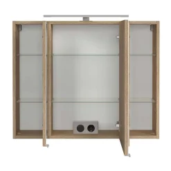 Wohnen Bad-Spiegelschränke*Bad Spiegelschrank in Eiche Hell - Vibulam