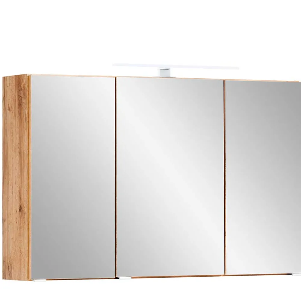 Wohnen Bad-Spiegelschränke*Bad Spiegelschrank in Wildeiche Optik - Drumias