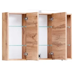 Wohnen Bad-Spiegelschränke*Bad Spiegelschrank in Wildeiche Optik - Drumias