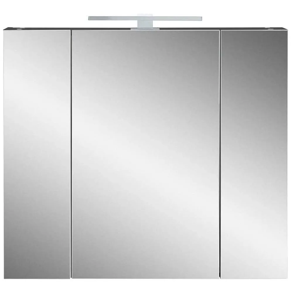 Wohnen Bad Spiegelschrank mit LED 3-türig - Dolida