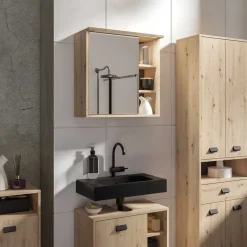 Wohnen Bad-Spiegelschränke*Bad Spiegeltür-Hängeschrank mit 3 Fächern - Eleore