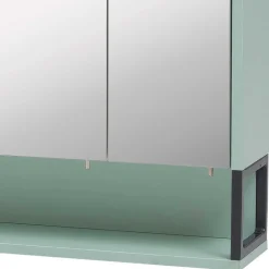 Wohnen Bad 3-türiger Spiegelschrank in Mint Grün - Esdrus