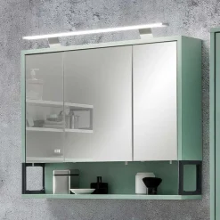 Wohnen Bad 3-türiger Spiegelschrank in Mint Grün - Esdrus