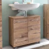 Wohnen Waschtisch|Waschbeckenunterschränke*Bad Unterbeckenschrank in Holz Optik - Dilvonda