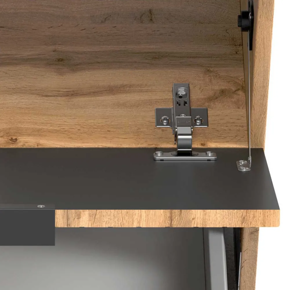 Wohnen Bad Unterbeckenschrank mit Klappe & Schublade - Crystoga