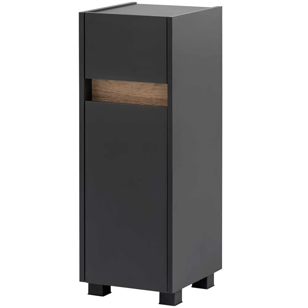 Wohnen Badschränke*Bad Unterschrank in Anthrazit & Wildeiche - Marcius