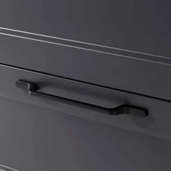 Wohnen Badschränke*Bad Unterschrank in Dunkelgrau und Wildeiche - Novelya