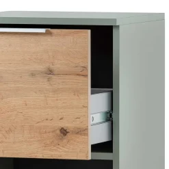 Wohnen Badschränke*Bad Unterschrank in Graugrün mit Eiche - Liz