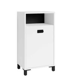 Wohnen Bad Unterschrank in Weiß mit Schwarz - Envaton