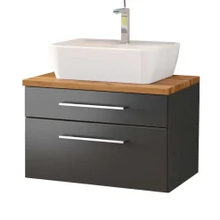 Wohnen Badezimmer Komplett*Bad Unterschrank inkl Waschbecken - Estregos I (zweiteilig)