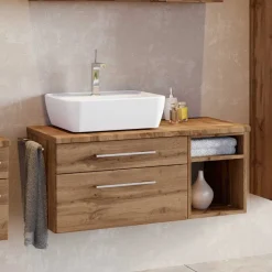 Wohnen Waschtisch|Waschbeckenunterschränke*Bad Unterschrank mit Siphonausschnitt - Userina I