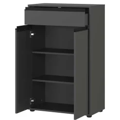 Wohnen Büroschränke|Sideboards & Kommoden*Bad Vertiko in Dunkelgrau - Rufu