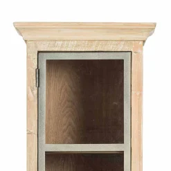 Wohnen Bad Vitrinenschrank mit Glastür Harrosands & Lamellentür