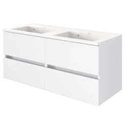 Wohnen Bad Wand Waschtisch mit Doppelbecken - Vandan