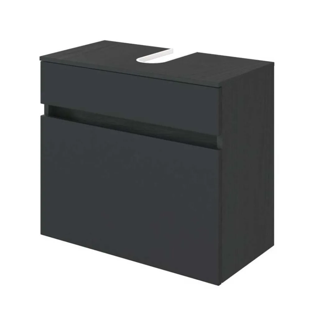 Wohnen Waschtisch|Waschbeckenunterschränke*Bad Waschbecken-Schrank in Grau - Cathyl