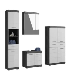 Wohnen Bad Waschplatz & Highboard & Hochschrank - Nancys (vierteilig)