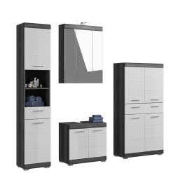 Wohnen Bad Waschplatz & Highboard & Hochschrank - Nancys (vierteilig)