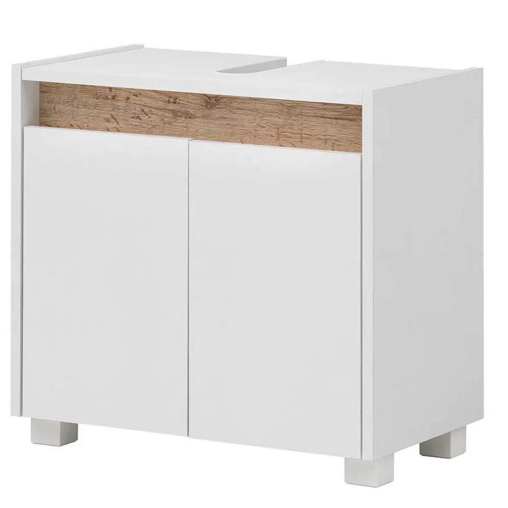 Wohnen Skandinavische Möbel|Badezimmer Komplett*Bad Waschplatz & Hochschrank Möbel - Etravia (dreiteilig)