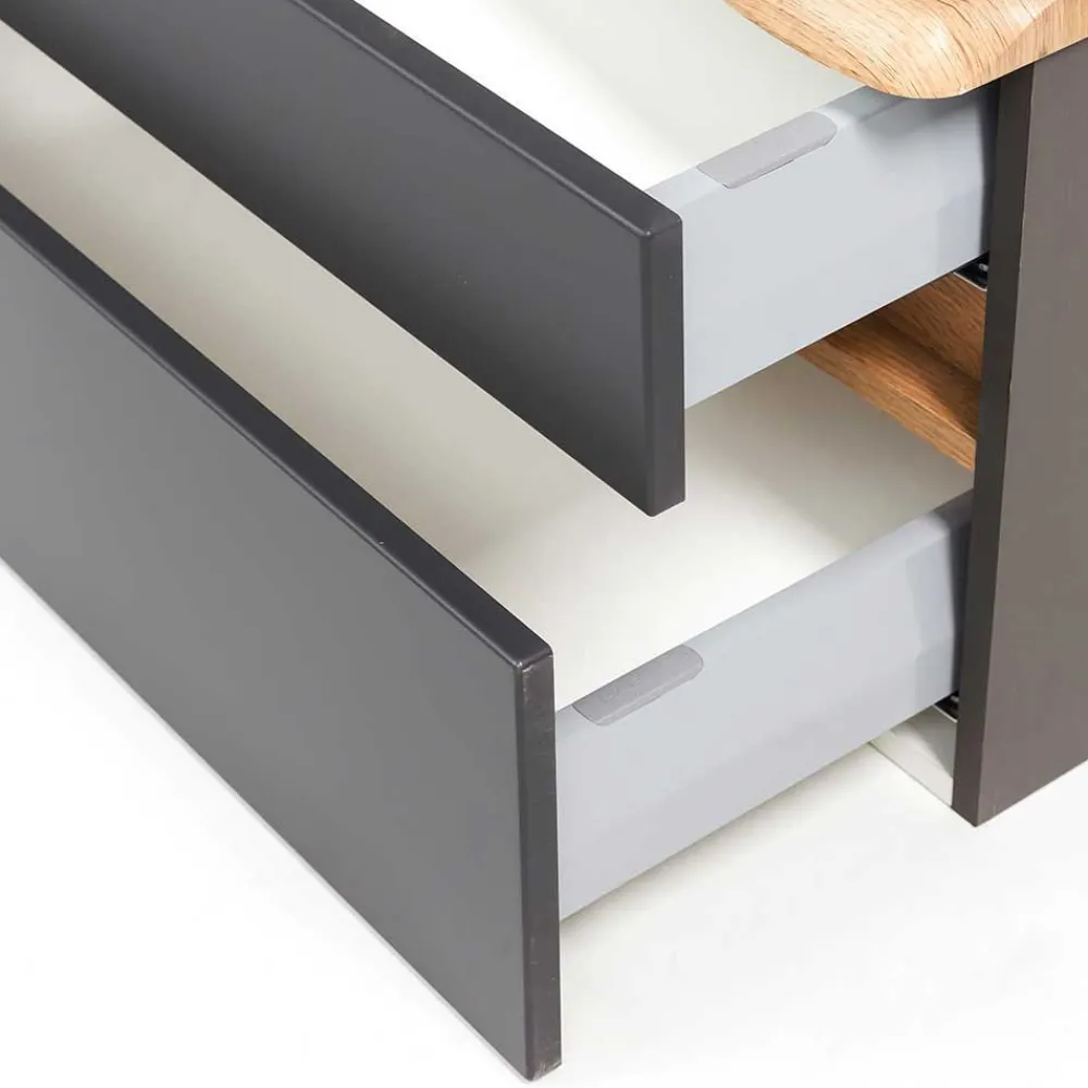 Wohnen Waschtisch|Waschbeckenunterschränke*Bad Waschplatz für zwei Personen - Agiruan